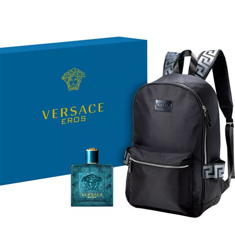 100 dollar versace backpack|Versace cologne with free backpack.